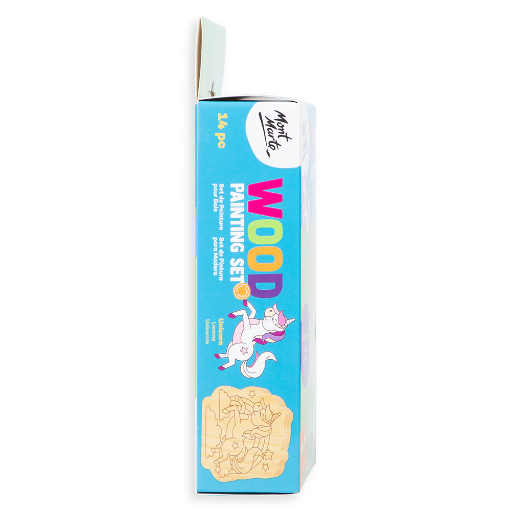 Wood Painting Set 14pc - Unicorn - Image 3