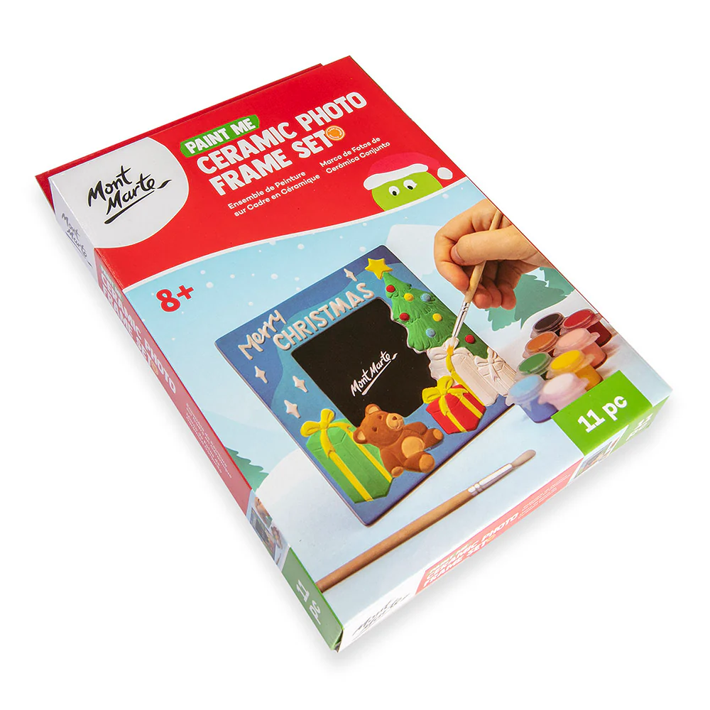 Paint Me Ceramic Photo Frame Set 11pc - Christmas Tree - Image 3