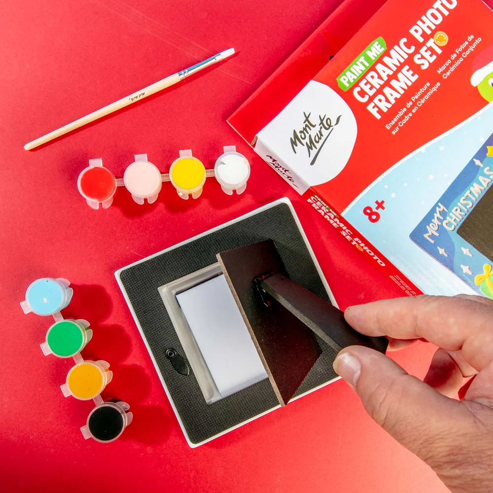 Paint Me Ceramic Photo Frame Set 11pc - Christmas Tree - Image 7