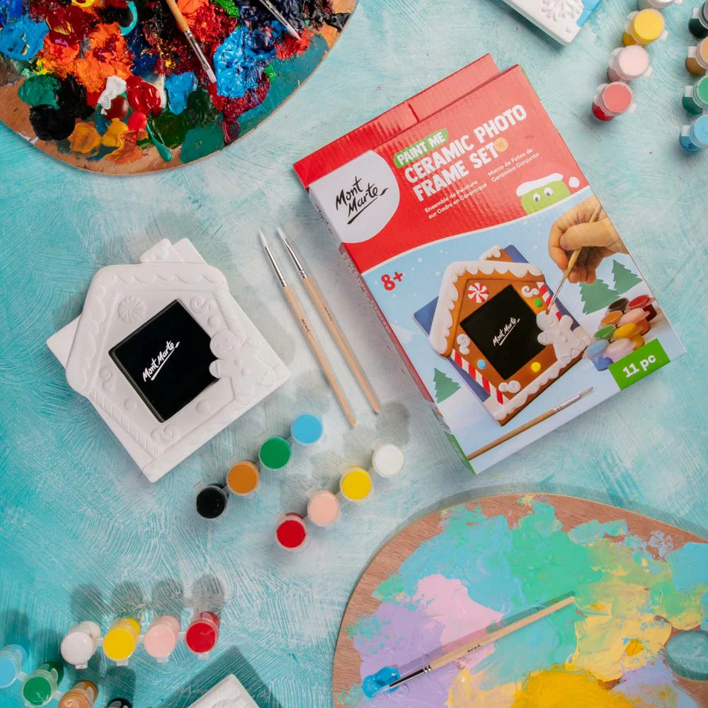 Paint Me Ceramic Photo Frame Set 11pc - Gingerbread - Image 8