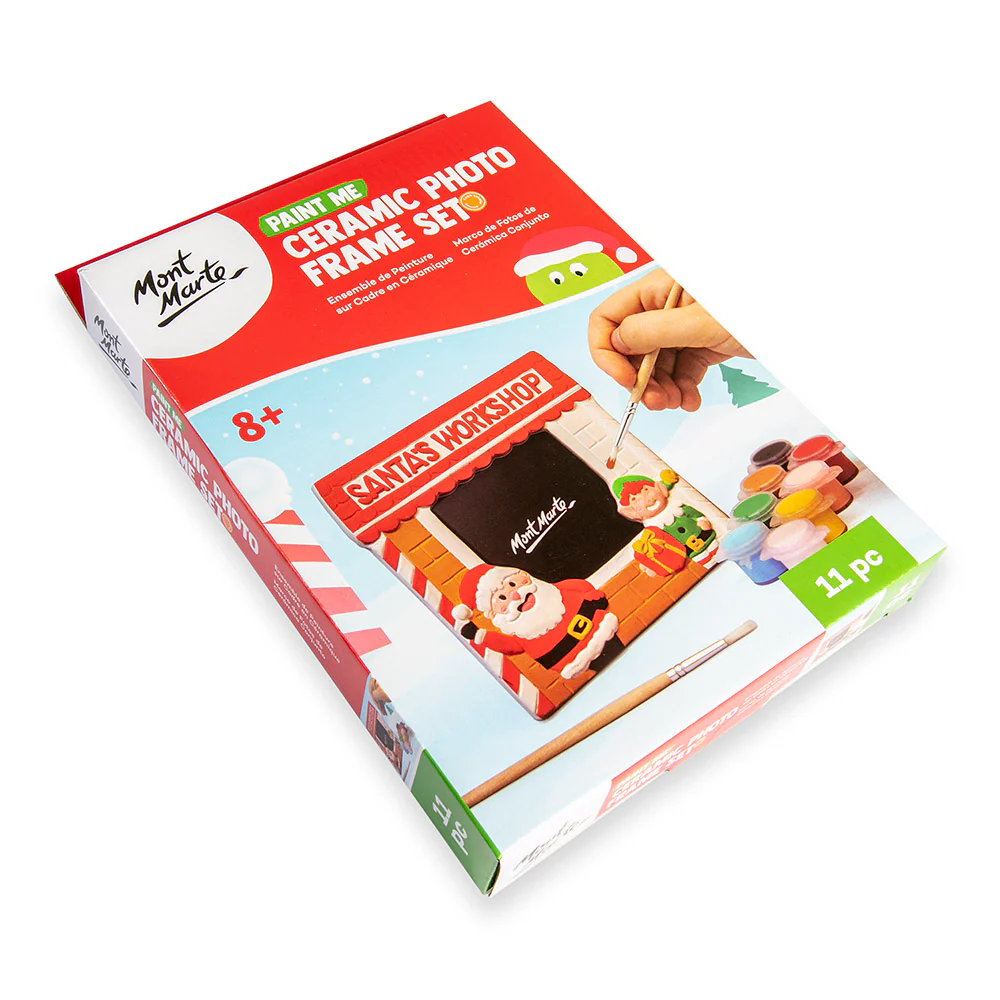 Paint Me Ceramic Photo Frame Set 11pc - Santa's Workshop - Image 3