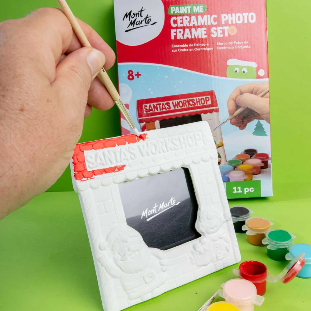 Paint Me Ceramic Photo Frame Set 11pc - Santa's Workshop - Image 6