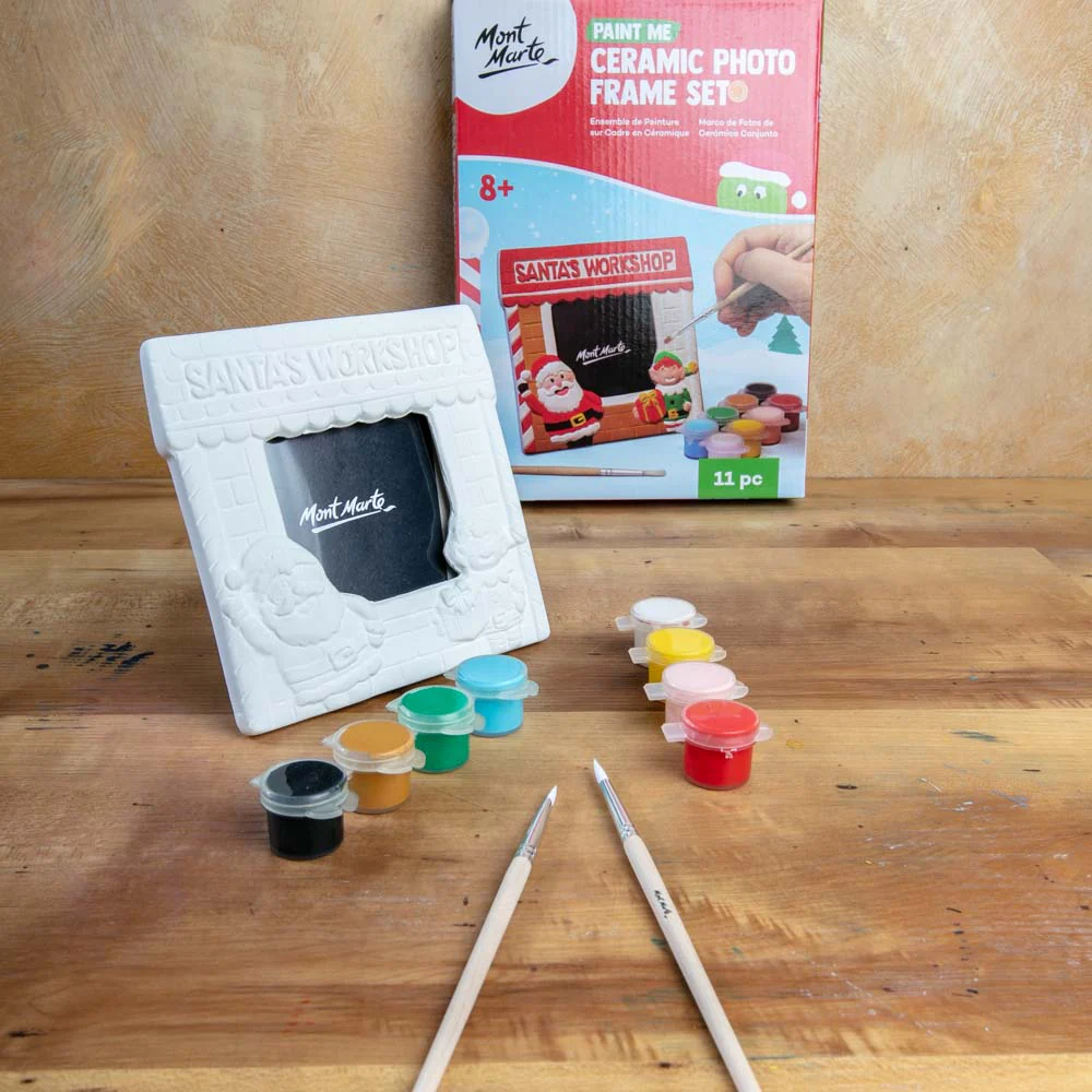 Paint Me Ceramic Photo Frame Set 11pc - Santa's Workshop - Image 8