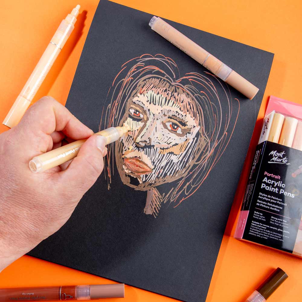 Portrait Acrylic Paint Pens Broad Signature 12pc - Image 6