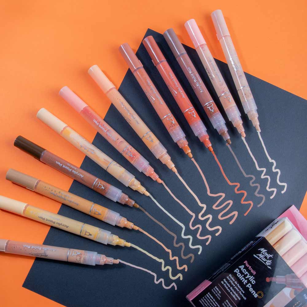 Portrait Acrylic Paint Pens Broad Signature 12pc - Image 7