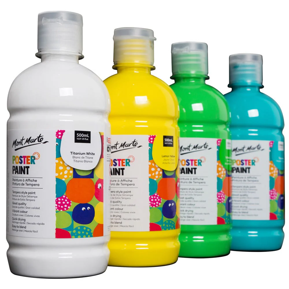 Poster Paint 500ml (16.91 US fl.oz) - Pale Green - Image 2