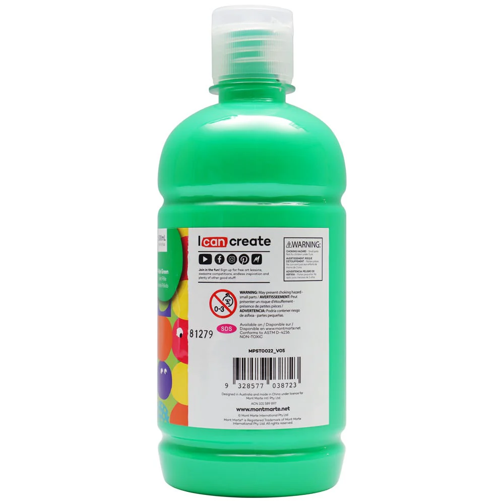 Poster Paint 500ml (16.91 US fl.oz) - Pale Green - Image 6