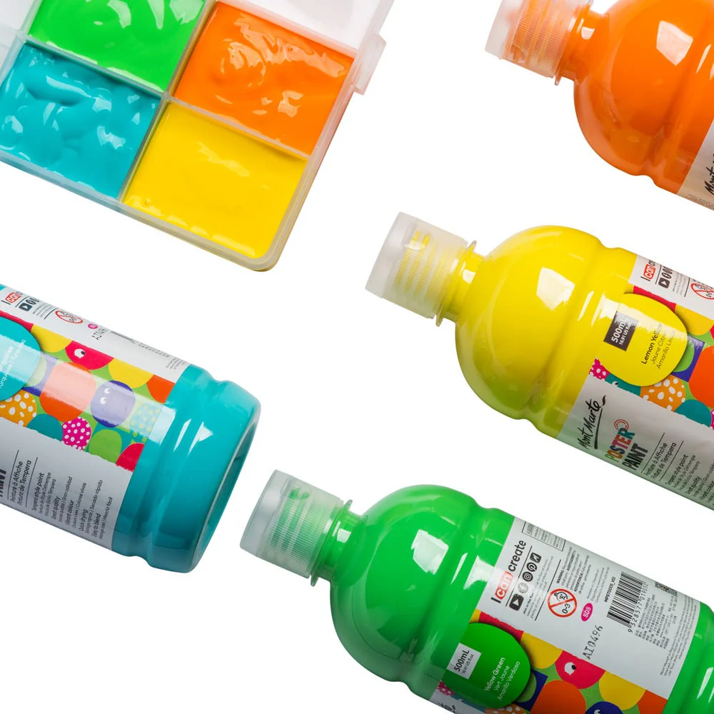 Poster Paint 500ml (16.91 US fl.oz) - Yellow Mid - Image 3