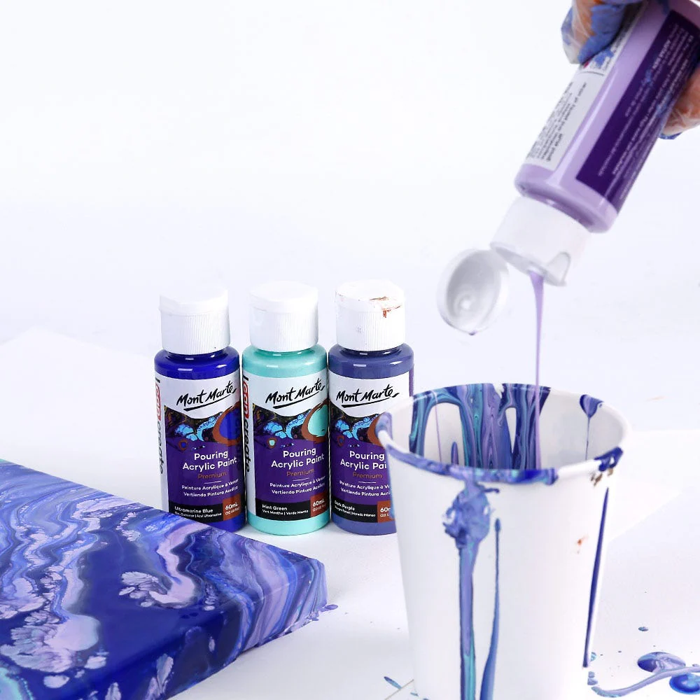 Pouring Acrylic Paint Set Premium 4pc x 60ml (2 US fl.oz) - Ethereal - Image 4