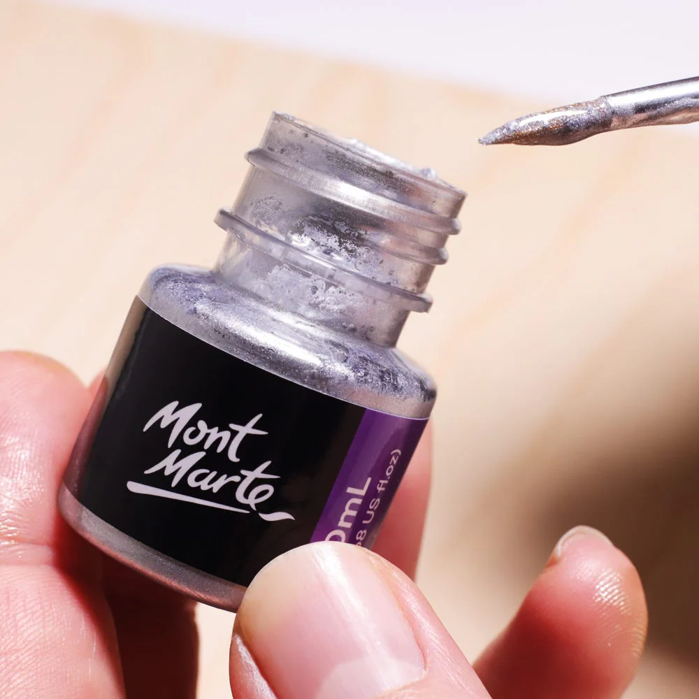 Silver Foil Paint Premium 20ml (0.68 US fl.oz) - Image 3