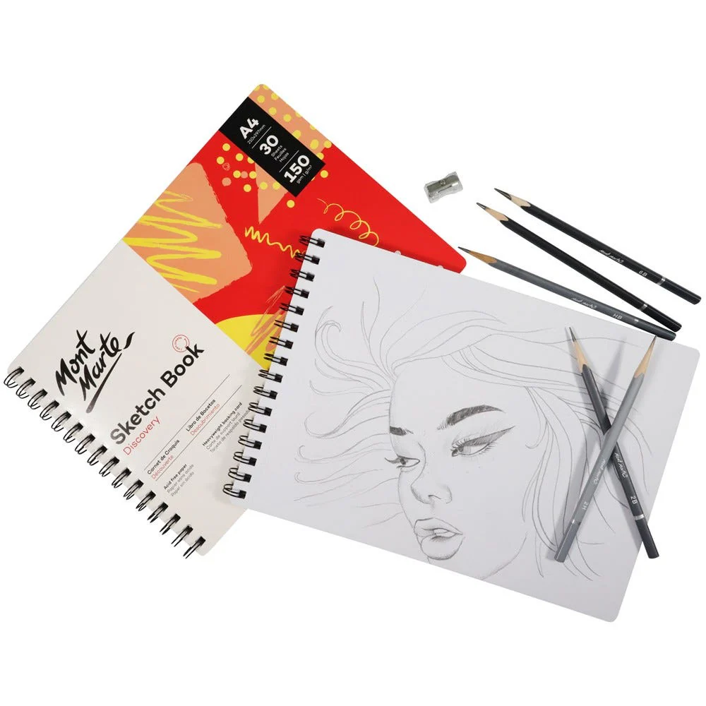 Sketch Book Discovery A4 (8.3 x 11.7in) 30 Sheets 150gsm - Image 6