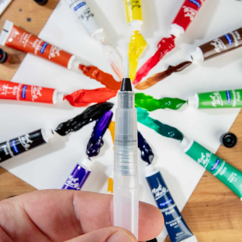 Water Brush Round Fine Tip Signature 3mm (0.12in) - Image 6