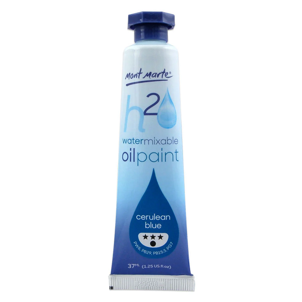 Water Mixable Oil Paint 37ml (1.25oz) - Cerulean Blue