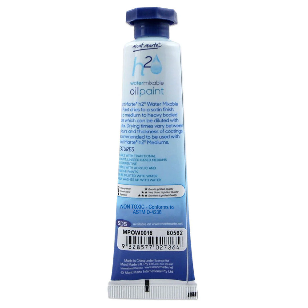 Water Mixable Oil Paint 37ml (1.25oz) - Permanent Rose - Image 2