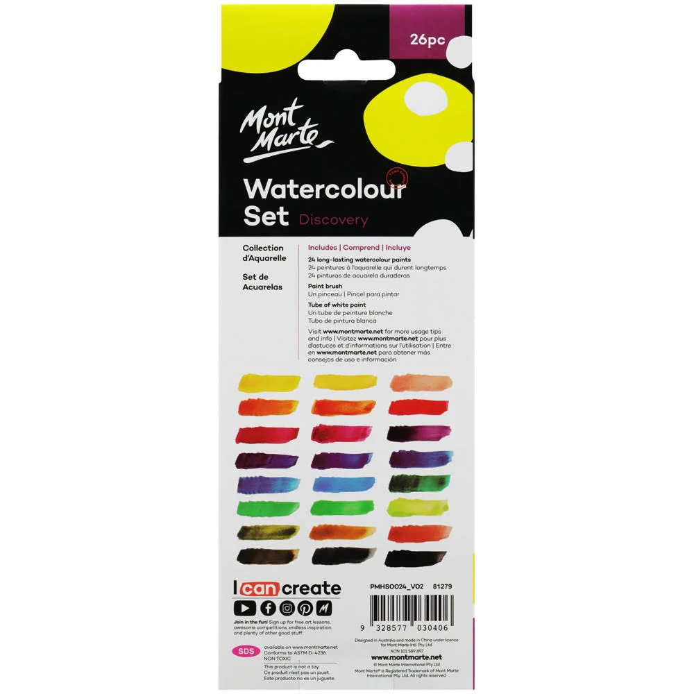 Watercolour Painting Set Discovery 26pc - Image 2