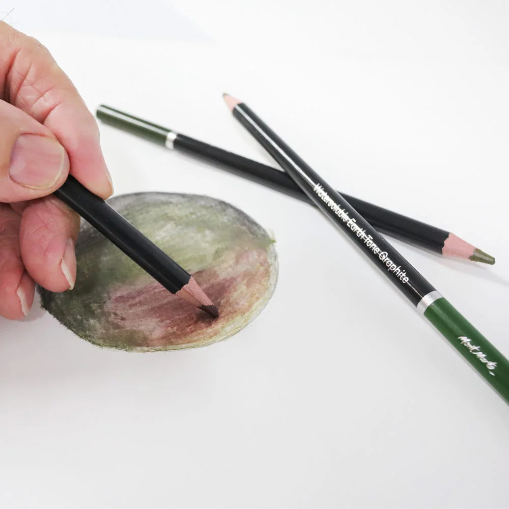 Watersoluble Earth Tones Coloured Graphite Pencils Signature 12pc - Image 3