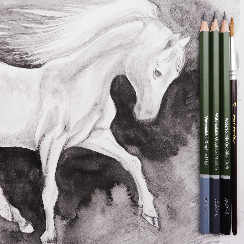 Watersoluble Graphite Pencils Signature 5pc - Image 8